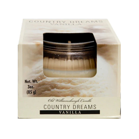 Old Williamsburgh Candle Country Dreams Vanilla 3oz