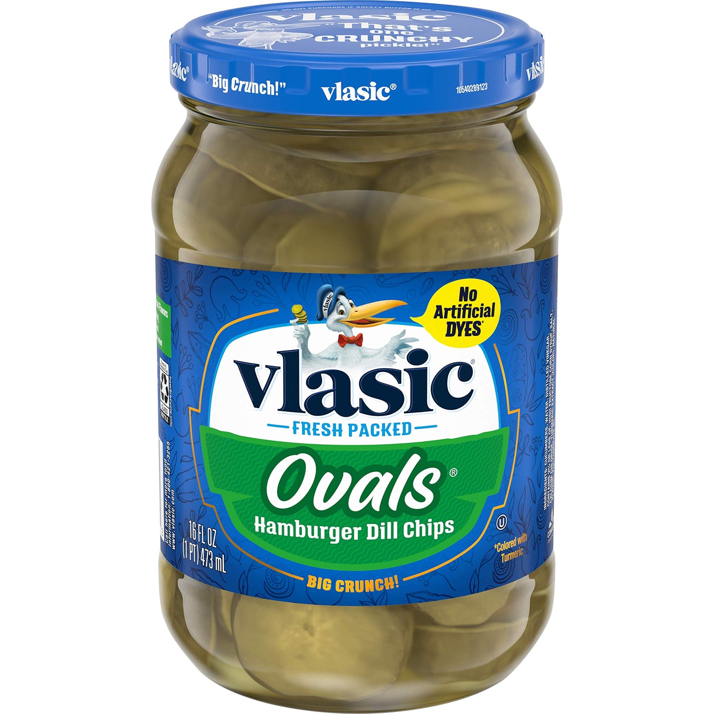 Vlasic Ovals Hamburger Dill Chips 16oz