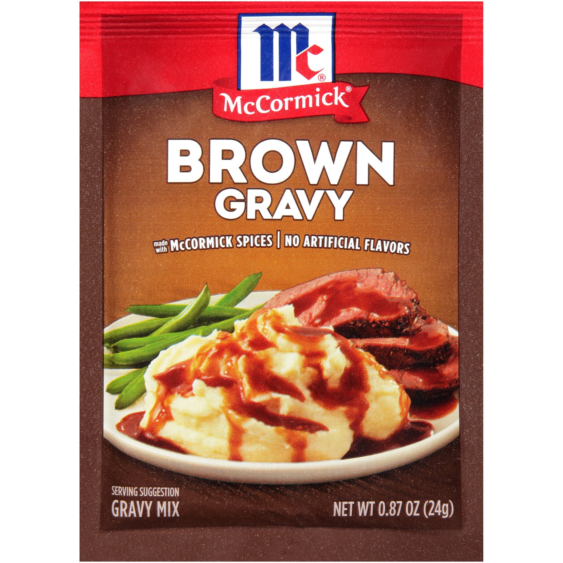 McCormick Brown Gravy Mix 0.87oz 24 Count