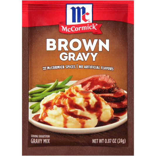 McCormick Brown Gravy Mix 0.87oz 24 Count