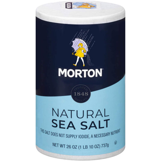 Morton Natural Sea Salt 26oz