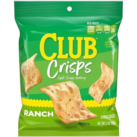 Club Crisps Ranch 2oz