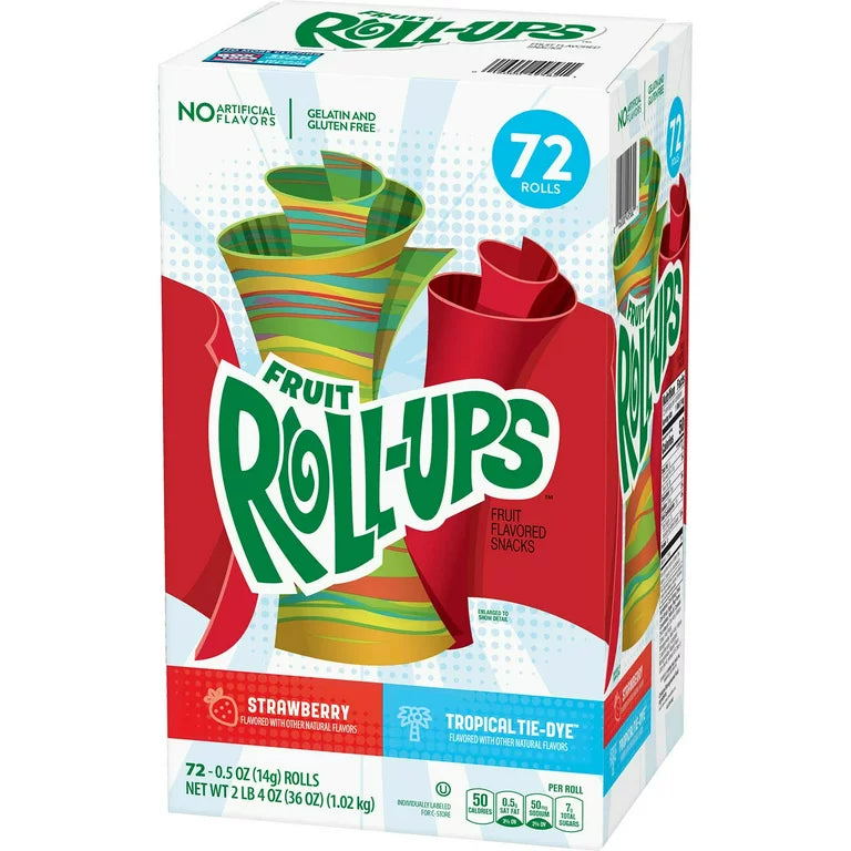 Fruit Roll-Ups Variety Pack 0.5oz 72 Count