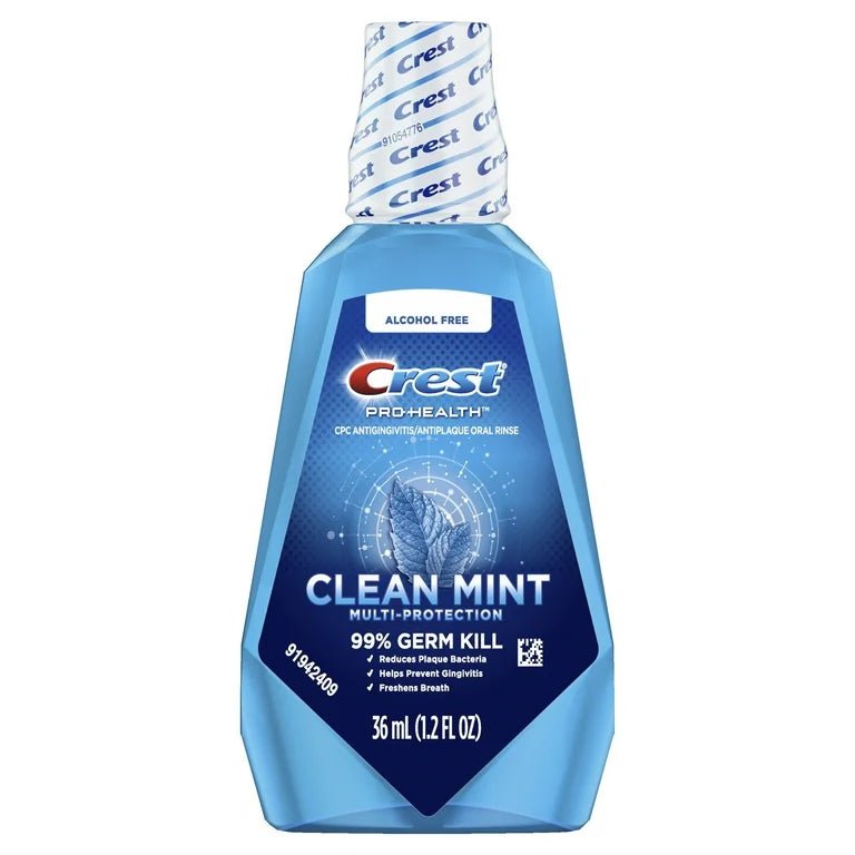 Crest Oral Rinse Clean Mint 1.2oz
