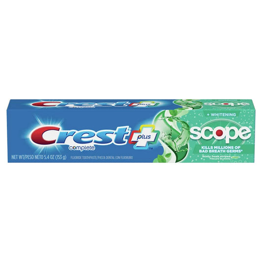 Crest + Scope Toothpaste 5.4oz 4 Count
