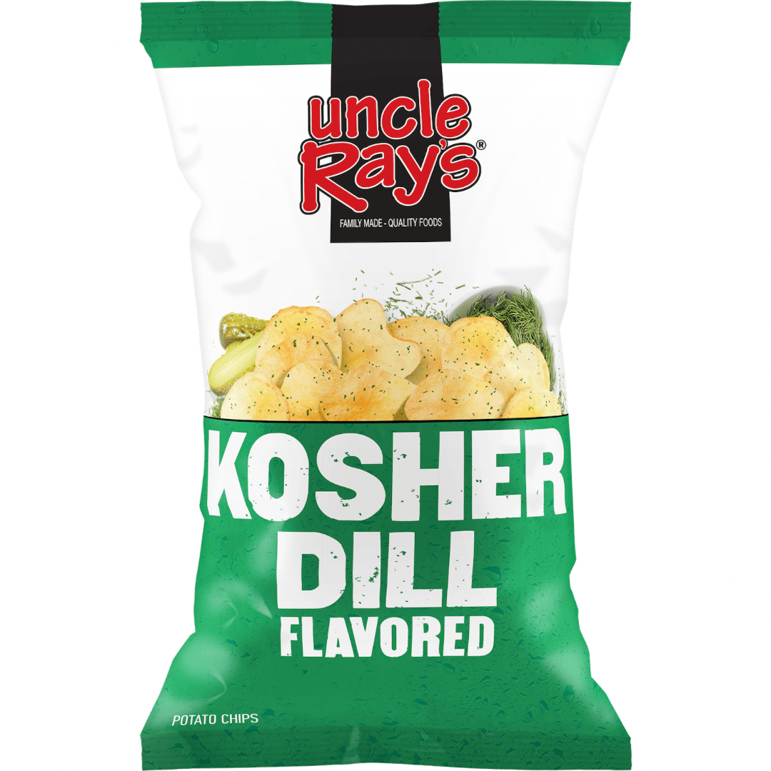 Uncle Ray’s Kosher Dill Chips 4.25oz 10 Count