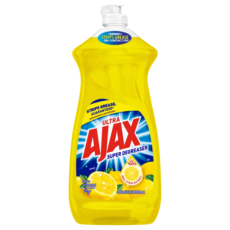 Ajax Ultra Super Degreaser Liquid Dish Soap Lemon 28oz