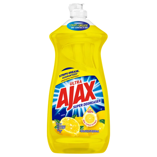 Ajax Ultra Super Degreaser Liquid Dish Soap Lemon 28oz