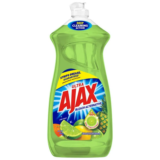 Ajax Ultra Liquid Dish Soap Vinegar + Lime 28oz