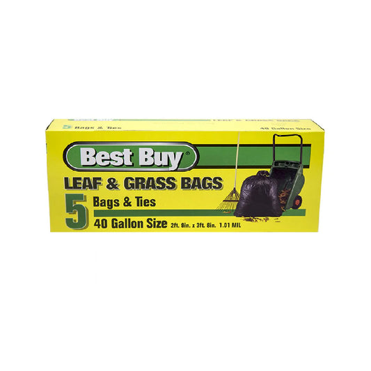 Best Buy Leaf & Grass Bags 40gal 5 Count