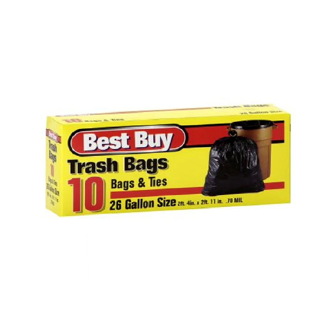 Best Buy Trash Bags 26gal 10 Count