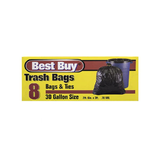 Best Buy Trash Bags 30gal 8 Count