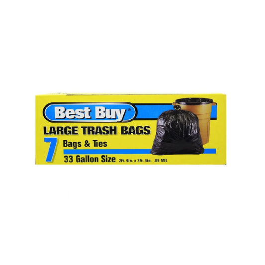 Best Buy Large Trash Bags 33gal 7 Count