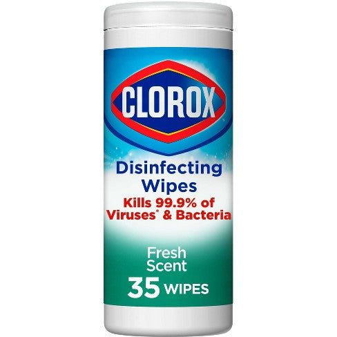 Clorox Disinfecting Wipes Fresh Scent 35 Wipes 12 Count
