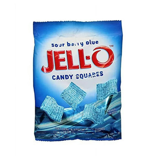 Jell-O Candy Squares Sour Berry Blue 4.5oz