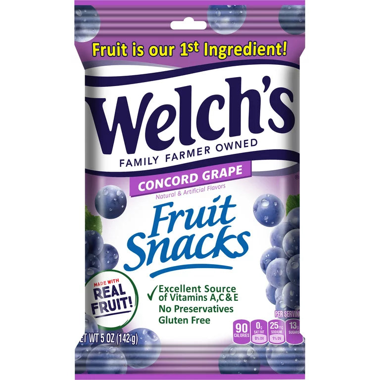 Welch’s Fruit Snacks Concord Grape 5oz