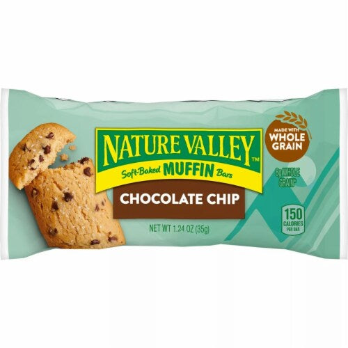 Nature Valley Muffin Bars Chocolate Chip 1.24oz 12 Count