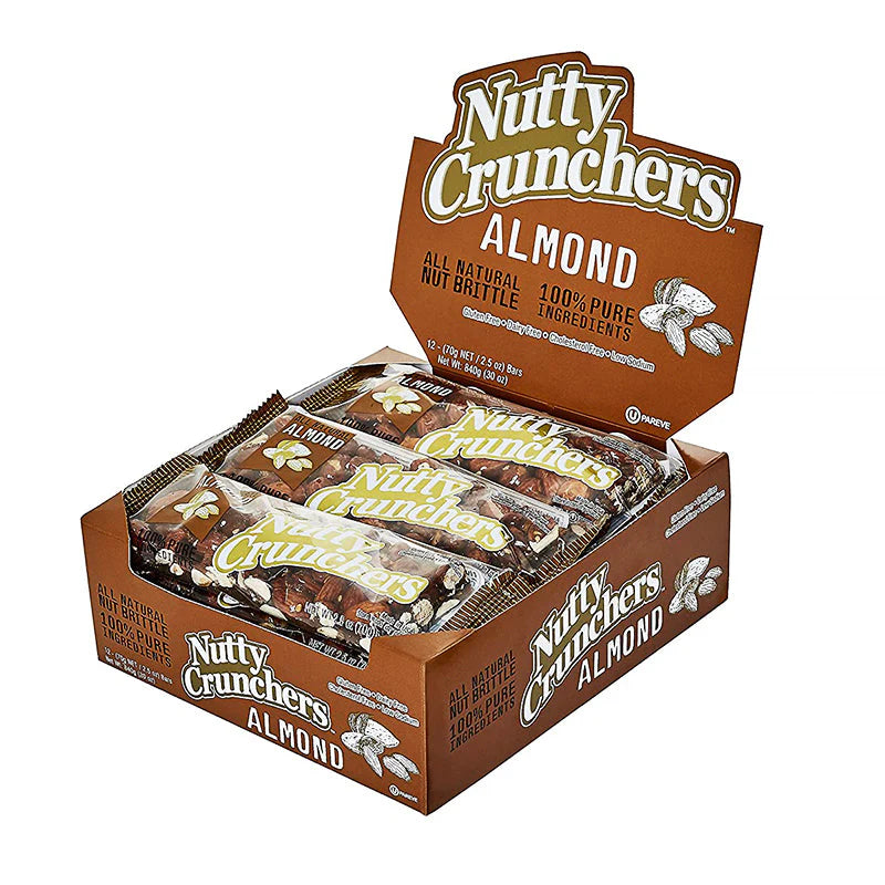 Nutty Crunchers Almond 2.5oz 12 Count