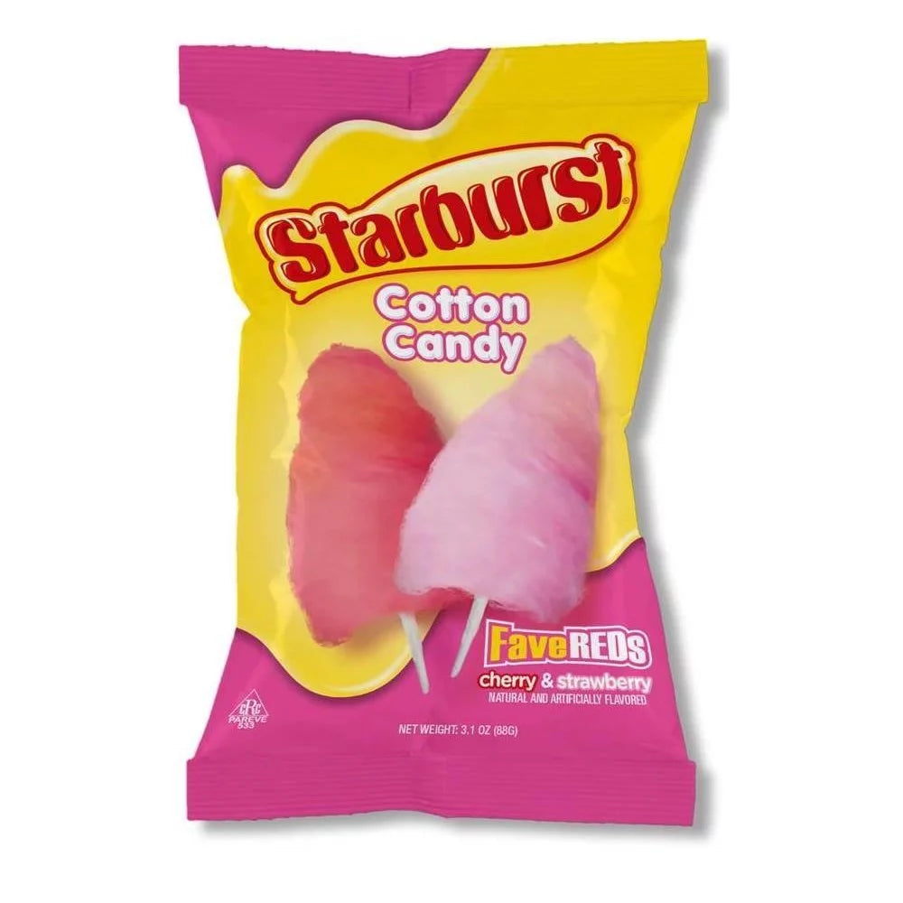 Starburst Cotton Candy Fave Reds 3.1oz