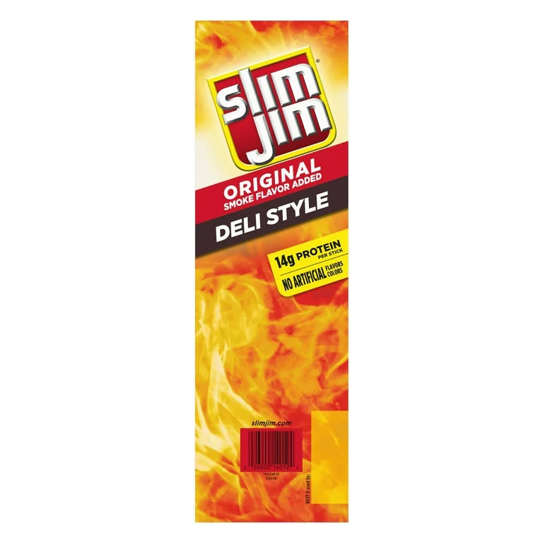 Slim Jim Original Deli Style 1.8oz 18 Count