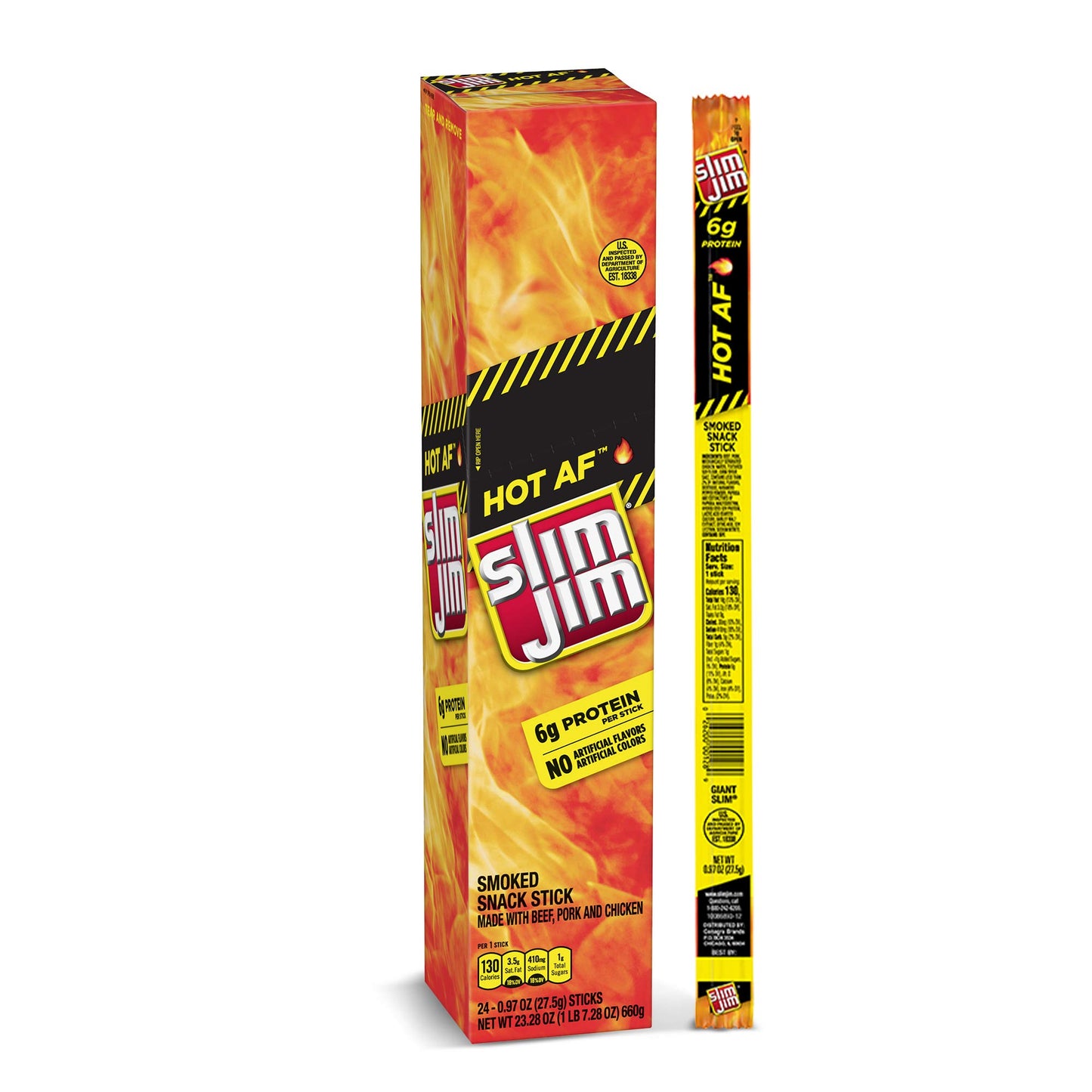 Slim Jim Giant Hot AF 0.97oz 24 Count