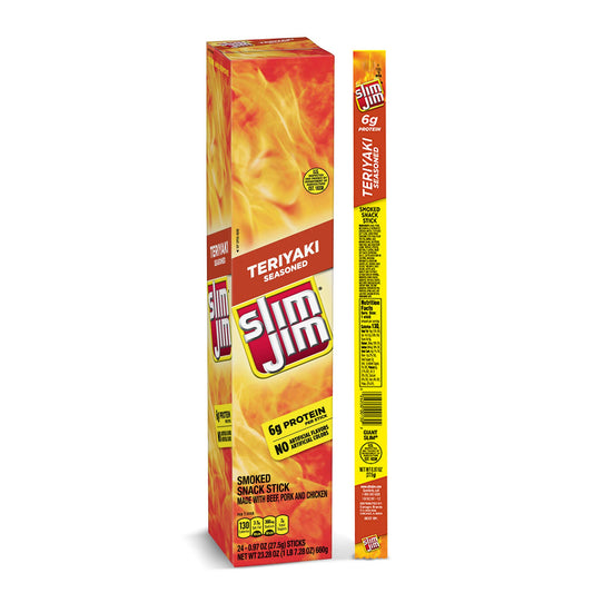 Slim Jim Giant Teriyaki 0.97oz 24 Count