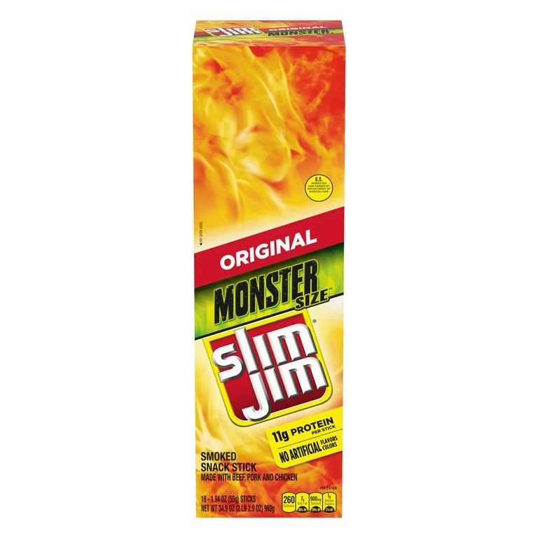 Slim Jim Monster Original 1.94oz 18 Count