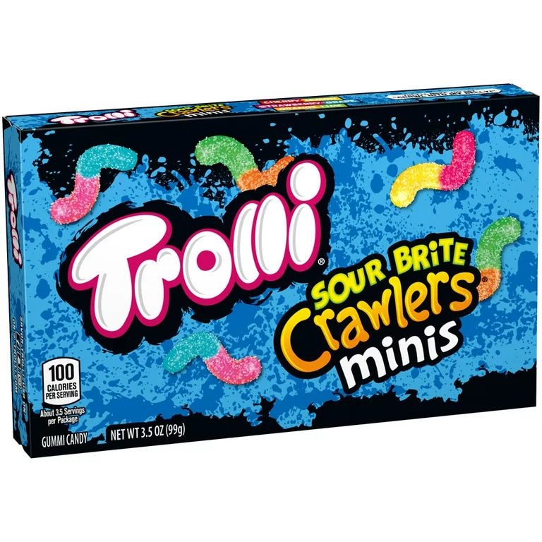 Trolli Sour Brite Crawlers Minis 3.5oz 12 Count