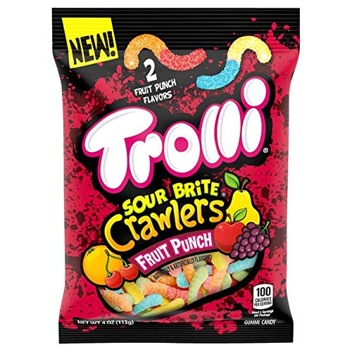 Trolli Sour Brite Crawlers Fruit Punch 5oz