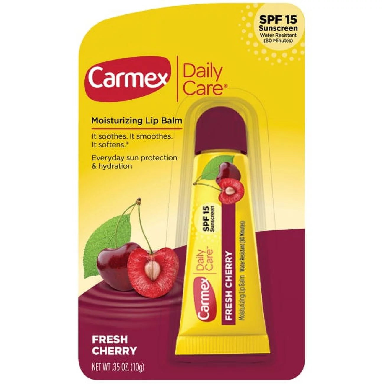 Carmex Fresh Cherry 0.35oz 12 Count