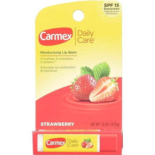 Carmex Strawberry 0.15oz 12 Count