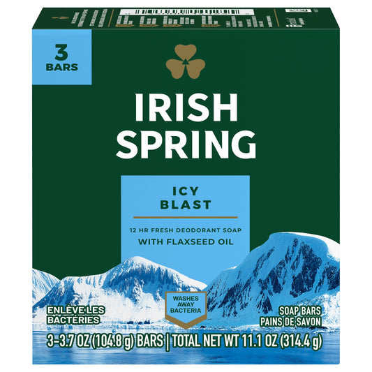 Irish Spring Icy Blast 3.7oz 3 Count
