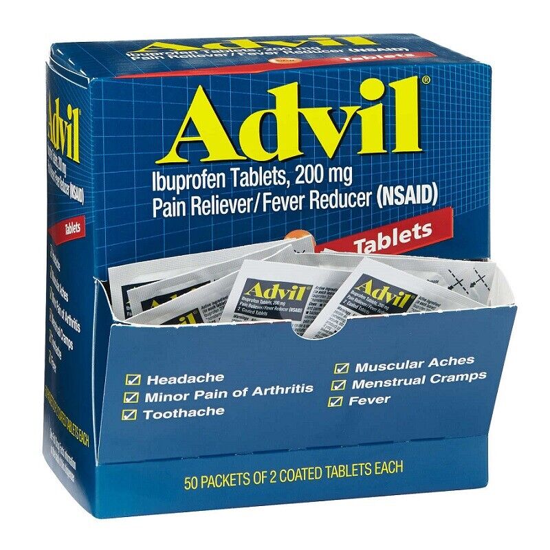 Advil 2 Tablets 50 Count