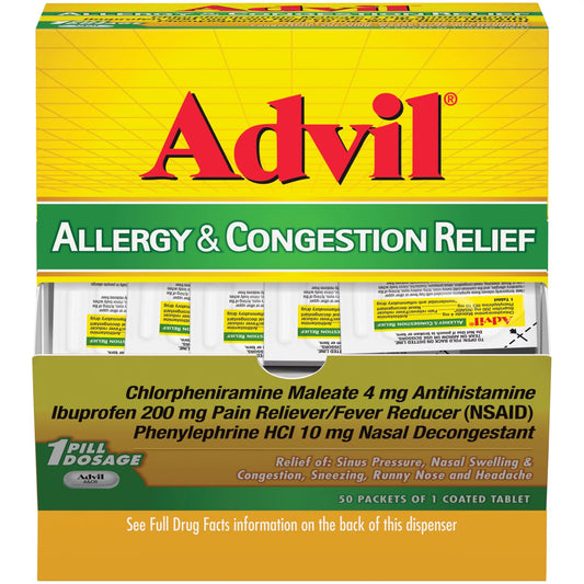 Advil Allergy & Congestion Relief 1 Tablet 50 Count