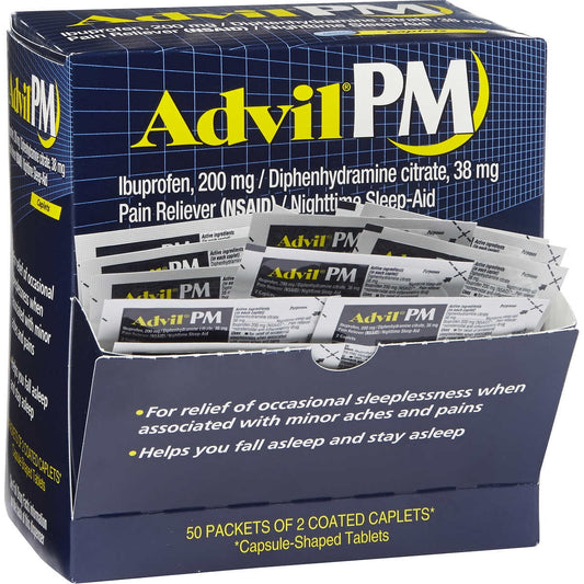 Advil PM 2 Tablets 50 Count