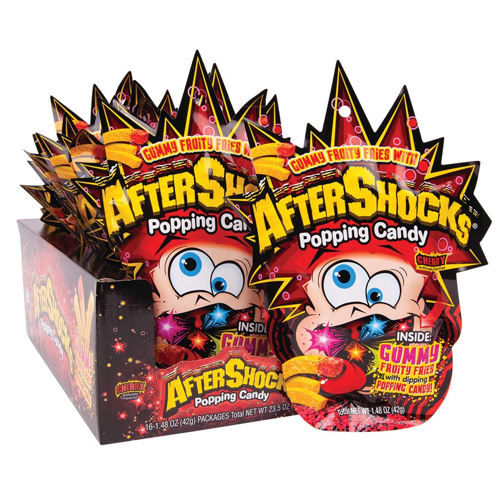 Aftershocks Gummy Fruity Fries Cherry 1.48oz 16 Count