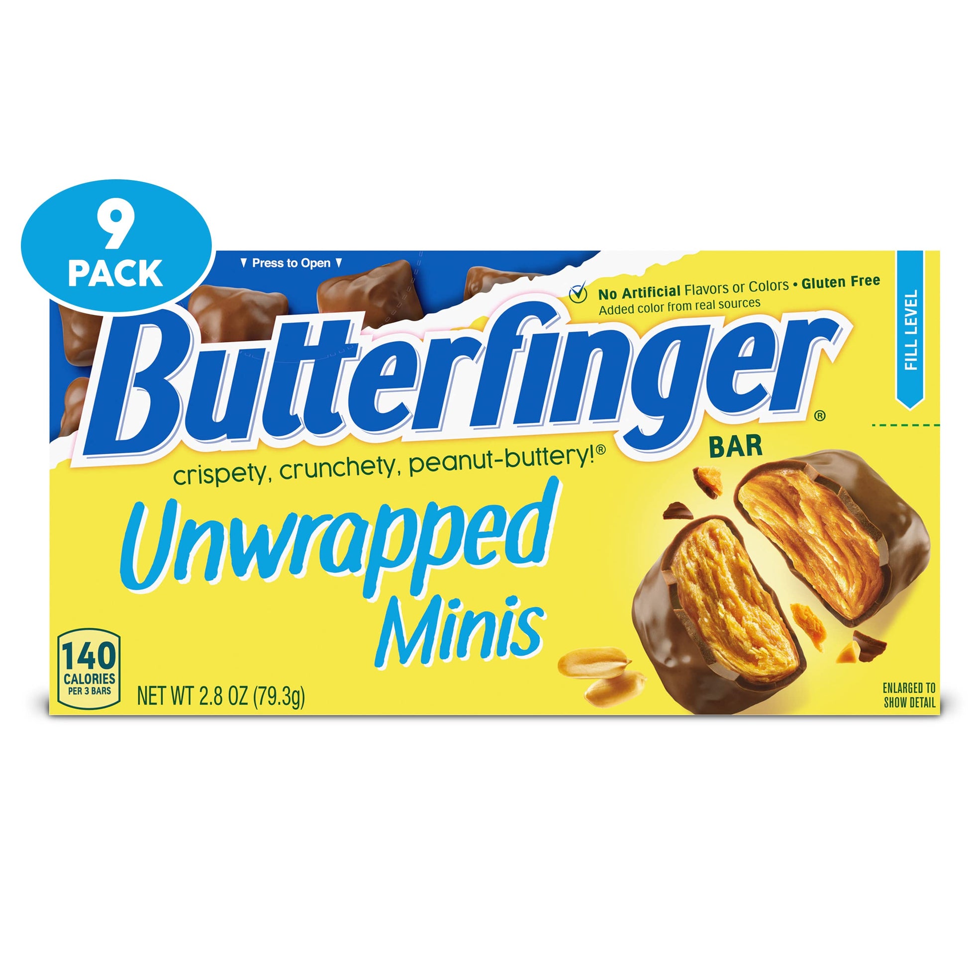 Butterfinger Unwrapped Minis 2.8oz 9 Count