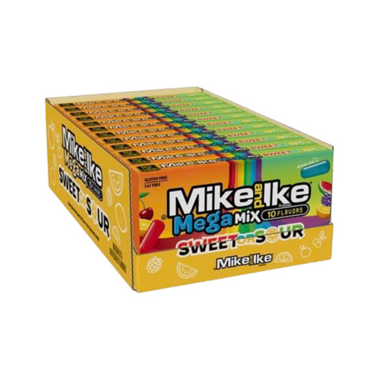 Mike and Ike Mega Mix Sweet or Sour 4.25oz 12 Count