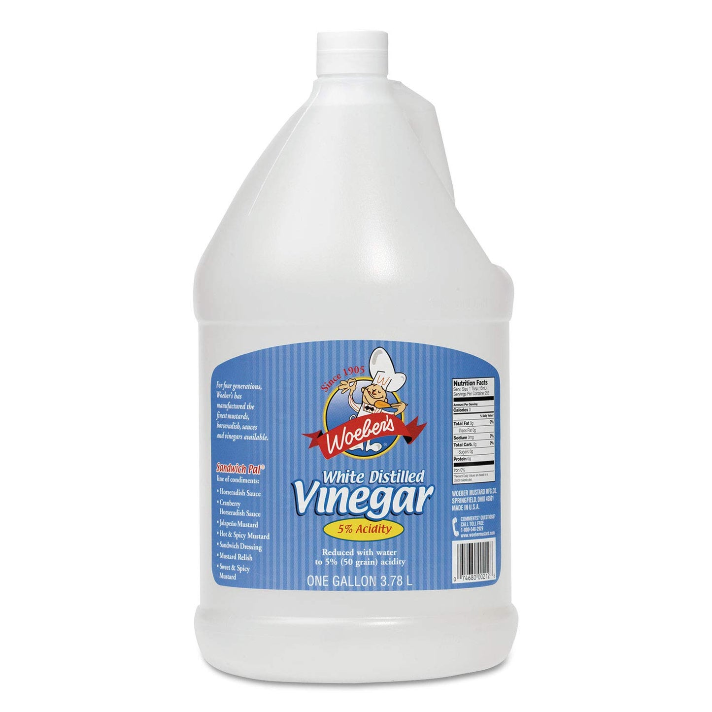 Woeber’s White Vinegar 1gal 6 Count