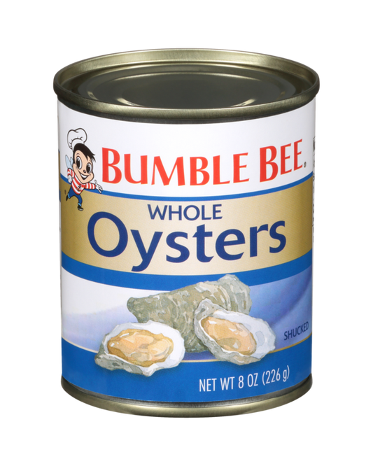 Bumble Bee Whole Oysters 8oz 12 Count