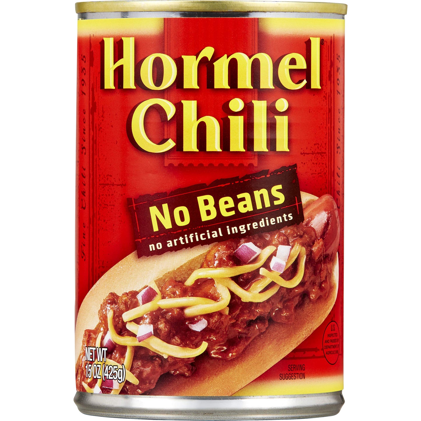 Hormel Chili No Beans 15oz 12 Count