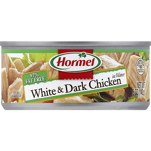 Hormel White & Dark Chicken 5oz 12 Count