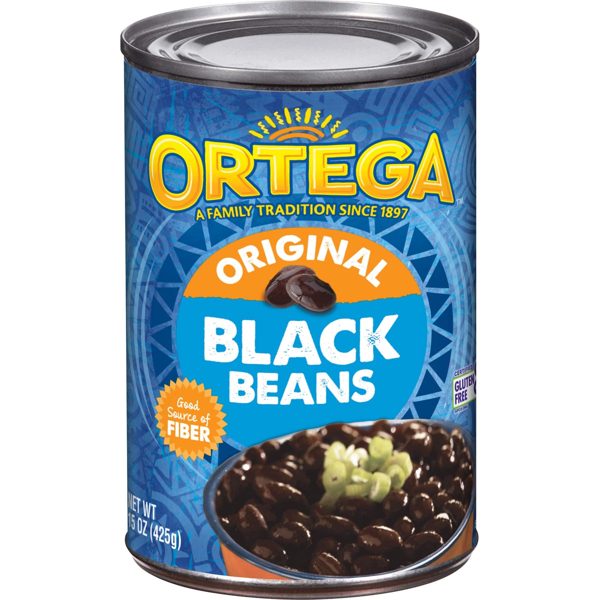 Ortega Black Beans 15oz 12 Count