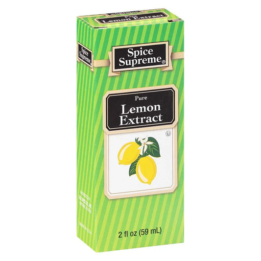 Spice Supreme Pure Lemon Extract 2oz 24 Count