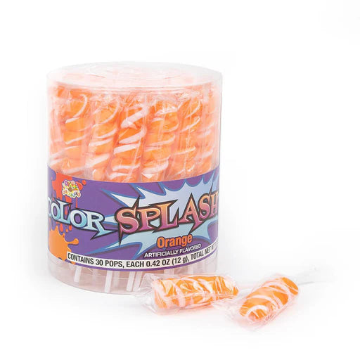 Color Splash Pops Orange 0.42oz 30 Count