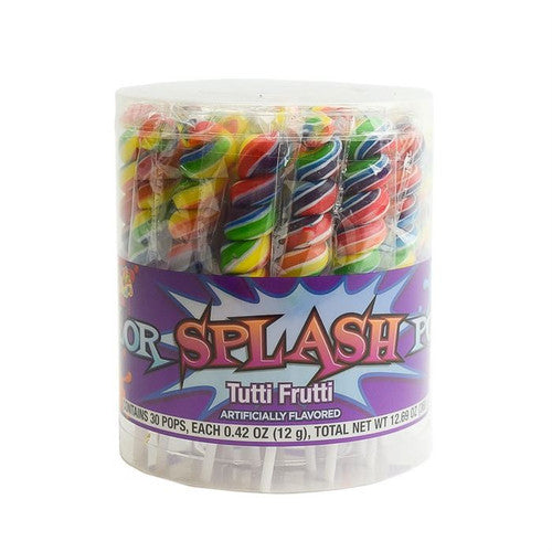 Color Splash Pops Tutti Frutti Rainbow 0.42oz 30 Count