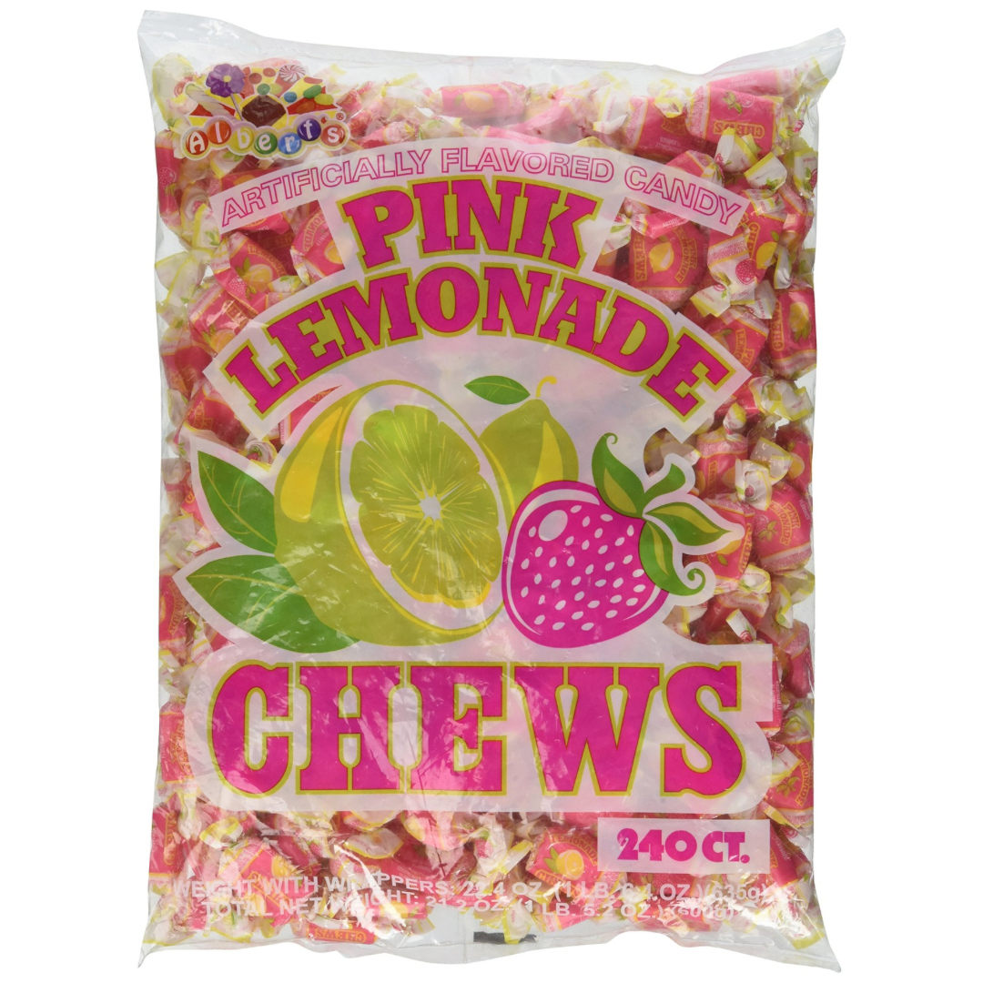 Albert’s Pink Lemonade Chews 22.4oz 240 Count