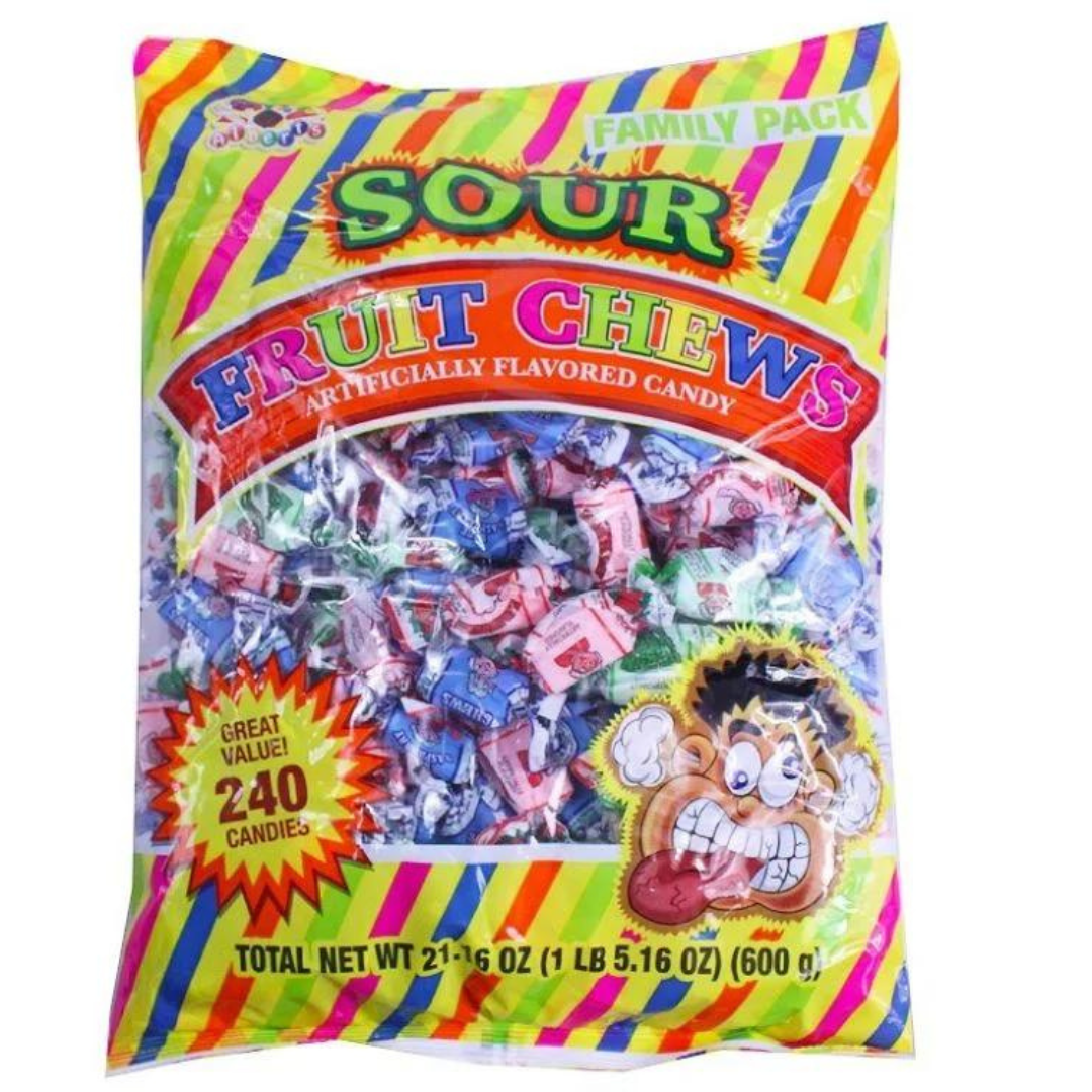 Albert’s Sour Fruit Chews 22.4oz 240 Count