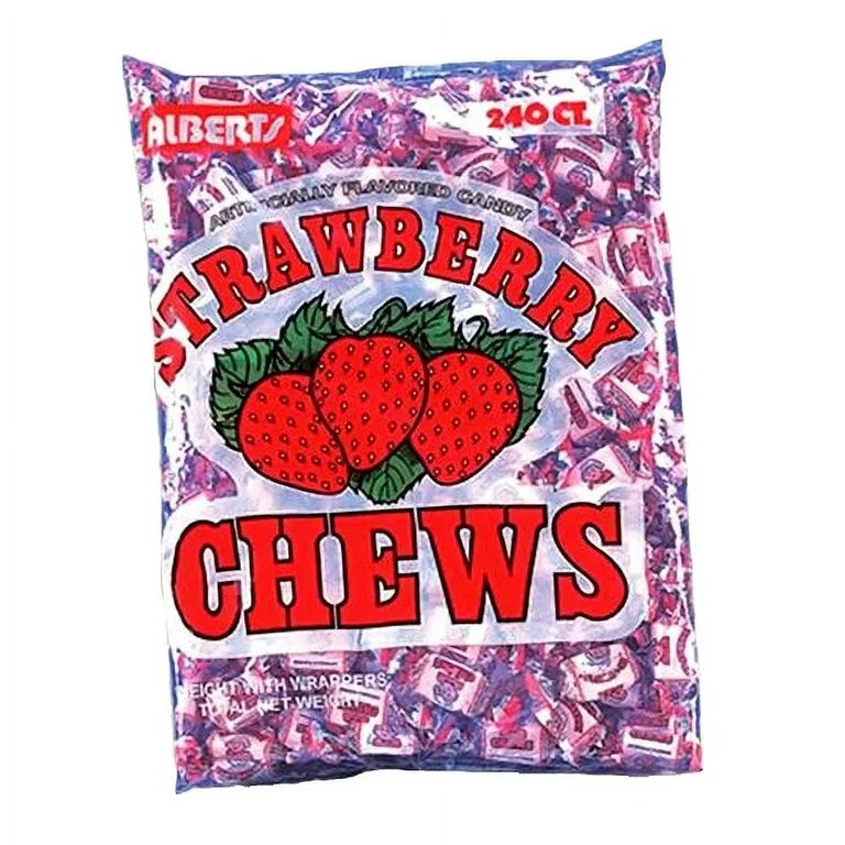 Albert’s Strawberry Chews 22.4oz 240 Count