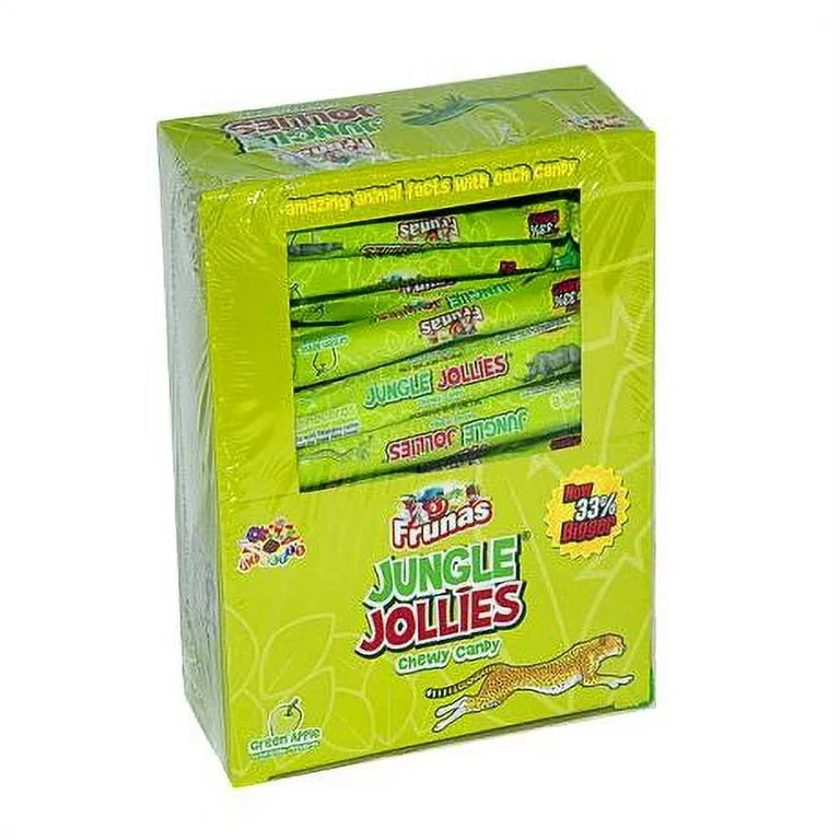 Frunas Jungle Jollies Green Apple 0.31oz 48 Count